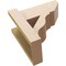 Ekena Millwork 6-in W x 12-in D x 12-in H Funston Slat Rough Cedar Woodgrain TimberThane Outlooker, Primed Tan OUTUR060X12X12FST24RCPR - alternate 4
